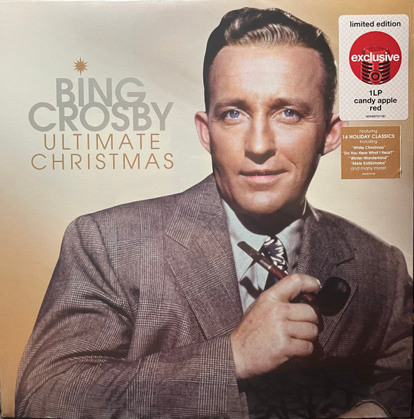 Bing Crosby Ultimate Christmas Vinyl LP, Candy Apple Red Color, Limited Edition