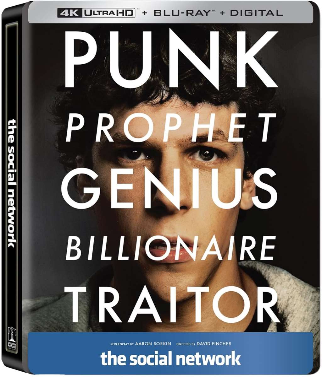 The Social Network (4K Ultra HD + Blu-ray + Digital SteelBook) - 4K + Blu-ray + Digital