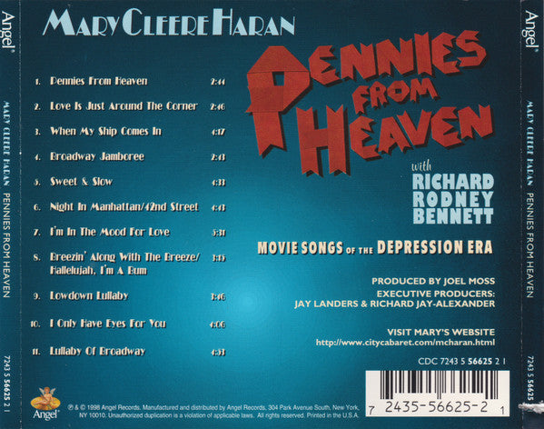 Mary Cleere Haran - Pennies From Heaven: Movie Songs From The Depression Era