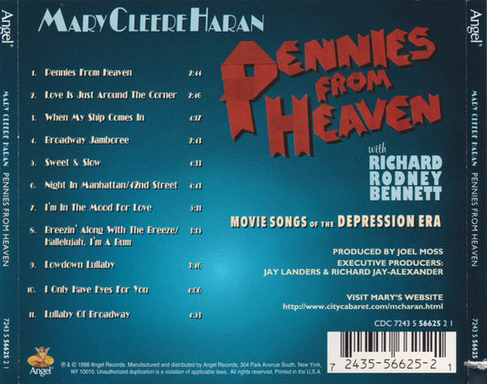 Mary Cleere Haran - Pennies From Heaven: Movie Songs From The Depression Era