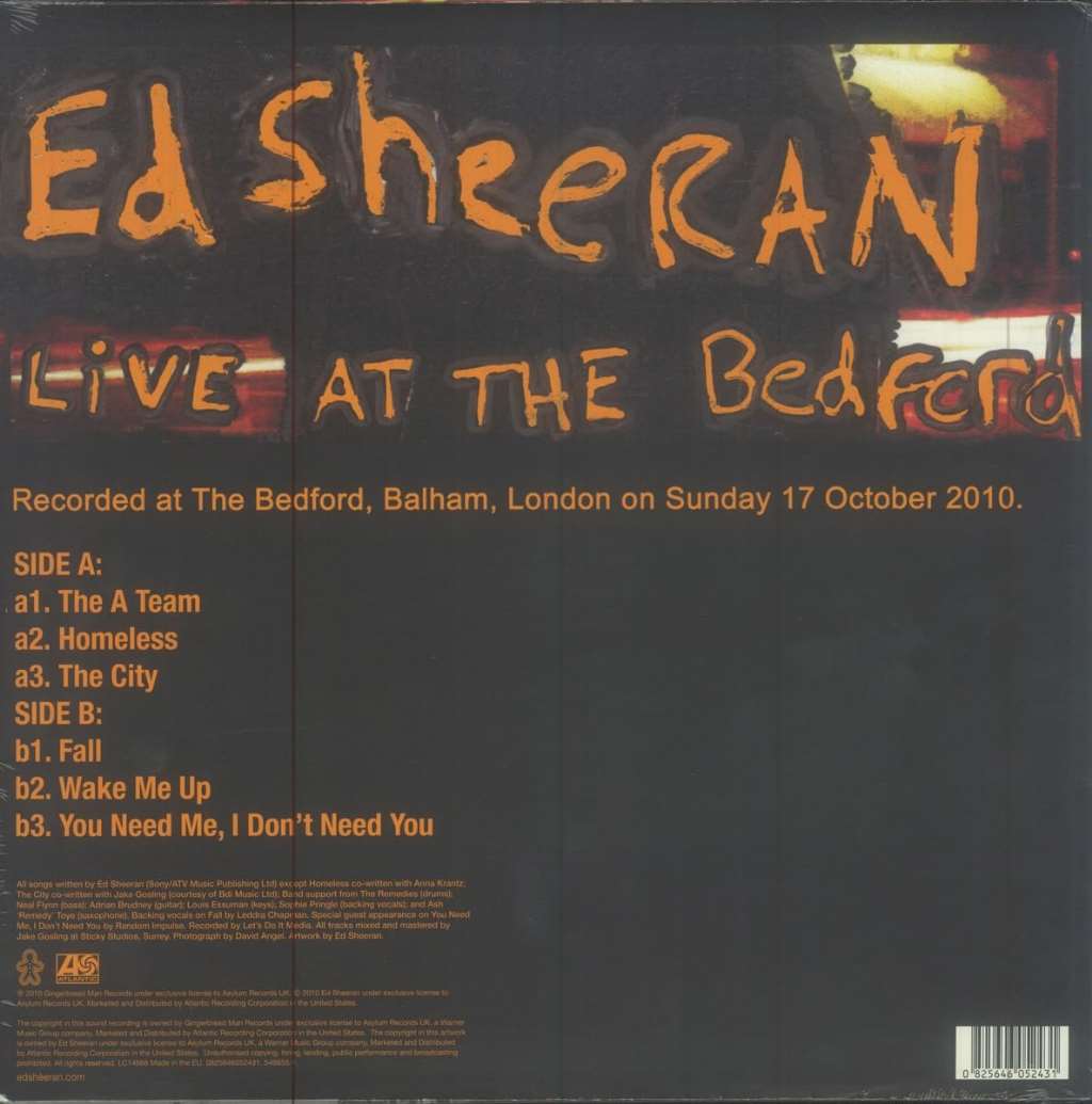Live At The Bedford EU Reissue 2016 Gingerbread Man Records – 825646052431, Atlantic – 549855-1