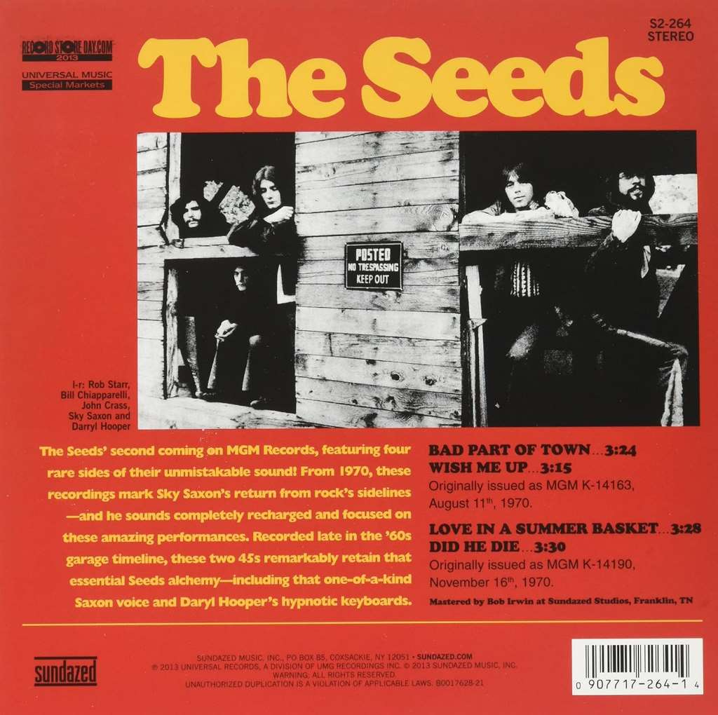 Bad Part of Town / Wish Me Up / Love In a Summer Basket / Did He Die