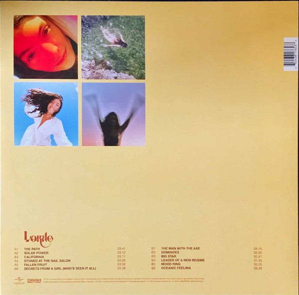 Solar Power - Exclusive Limited Edition Clear Colored Vinyl LP