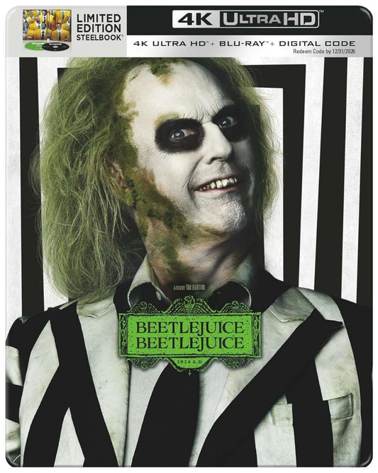 Beetlejuice Beetlejuice (4KUHD/Steelbook + BluRay + Digital) [4K UHD]