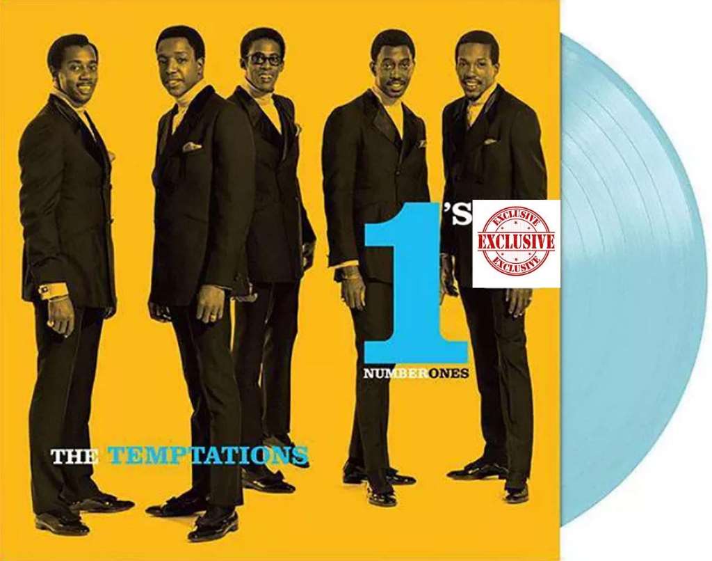 Temptations Number 1's - Exclusive Limited Edition Translucent Blue Colored Vinyl LP