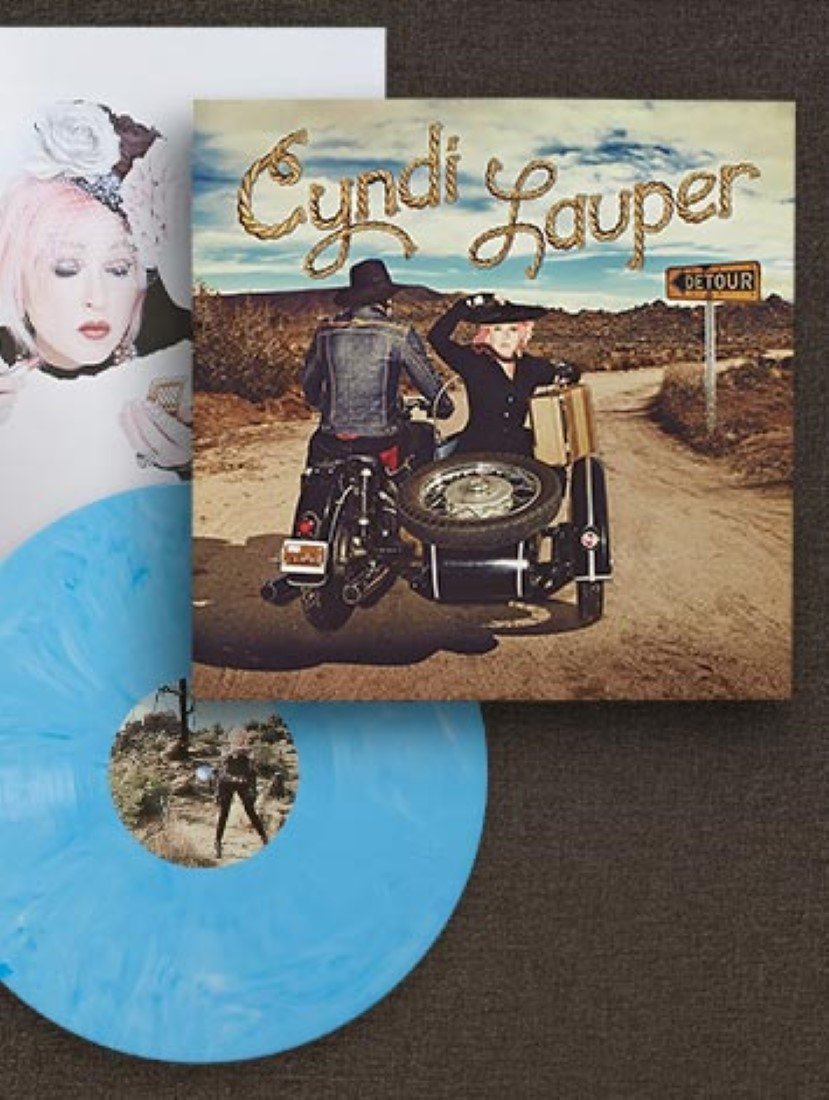 Cyndi Lauper Detour Blue Swirl Vinyl