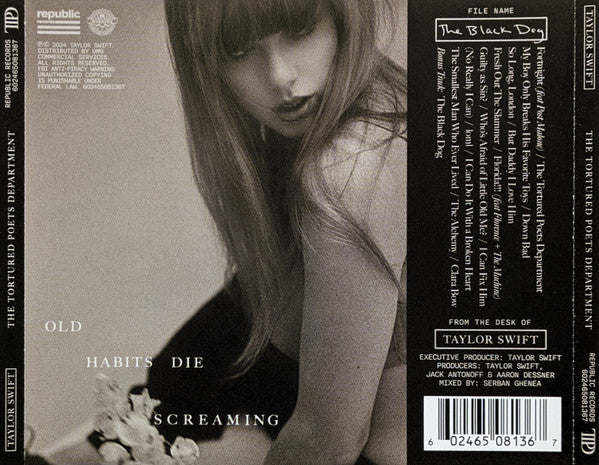 Taylor Swift The Tortured Poets Department Bonus Track The Black Dog