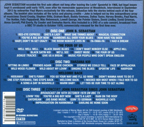 John B. Sebastian / Four Of Us / Tarzana Kid / Welcome