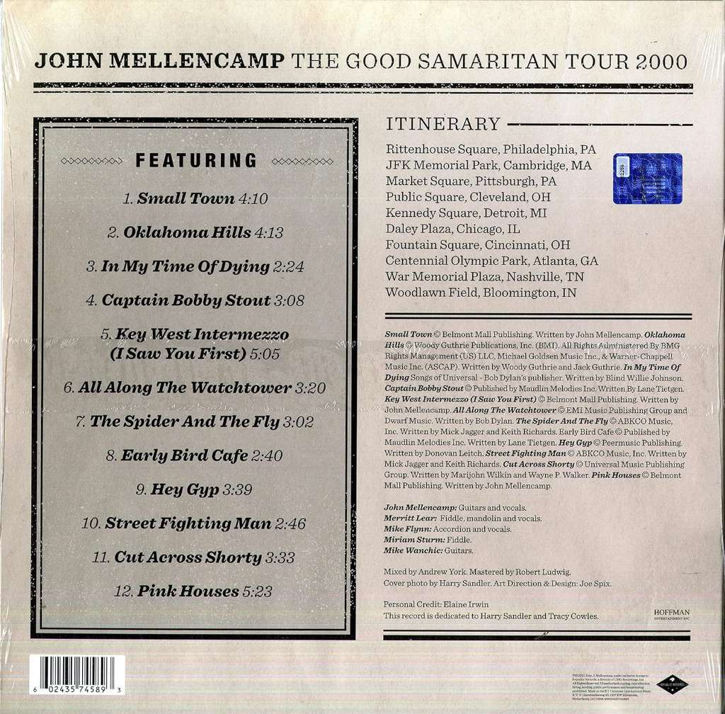 The Good Samaritan Tour 2000[LP]