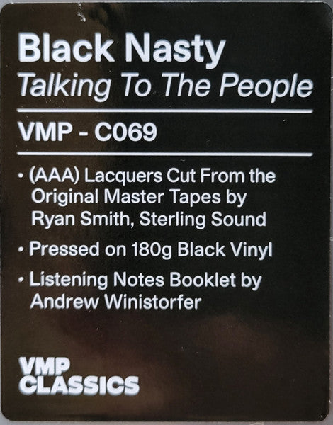 Talking To People - Exclusive Limited Edition Black Colored Vinyl LP