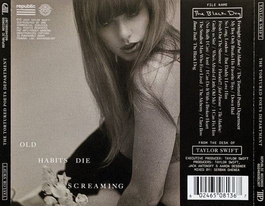 Taylor Swift The Tortured Poets Department Bonus Track The Black Dog
