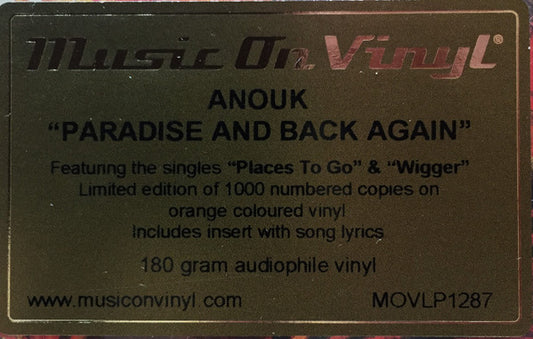 Paradise & Back - Limited 180-Gram Orange Colored Vinyl