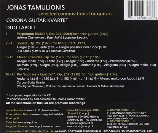 Selected Compositions for Guitar