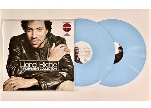 Lionel Richie The Definitive Collection 2-LP ~ Opaque Baby Blue Vinyl ~ in Gate Fold Cover Sealed e/ Stickers As Shown