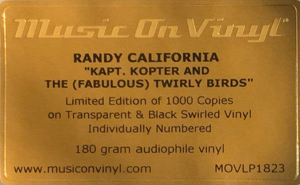 Kapt Kopter & The Fabulous Twirlybirds [Limited 180-Gram Transparent &Black Swirl Colored Vinyl]