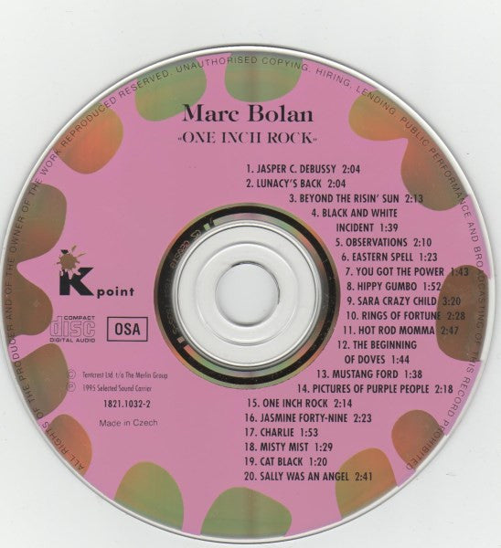 One Inch Rock 1995 Kpoint CD